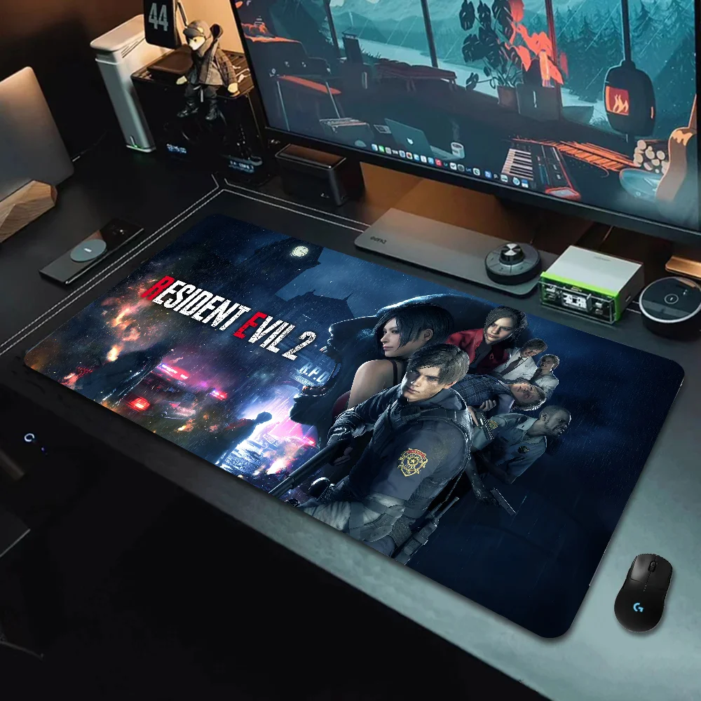 R-RESIDENT E-EVIL Game Mousepad Desk Mat gaming accessories Large Gaming Mouse Pad XXL Non-Slip Rubber Game Computer Keyboard Mo