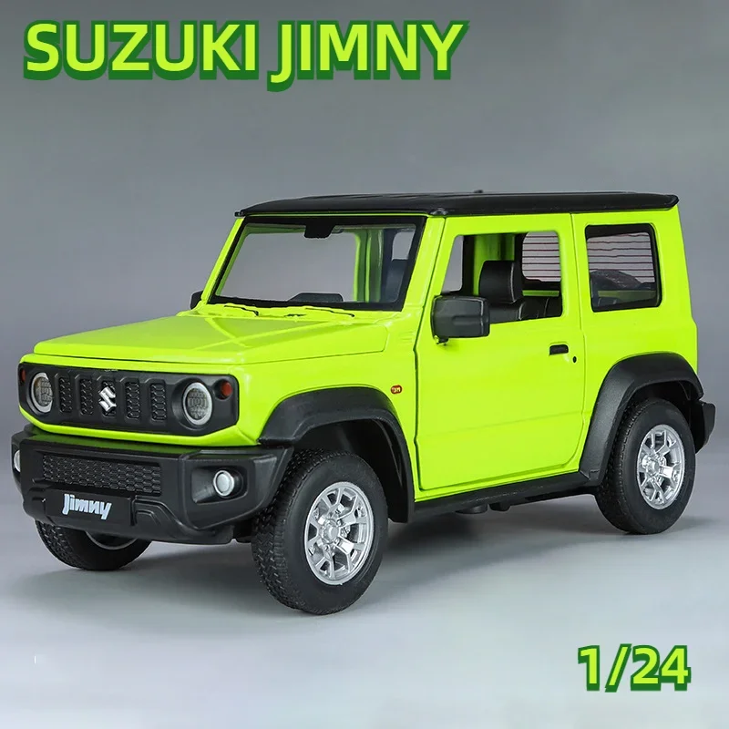 1:24 SUZUKI Jimny Alloy Car Model Diecasts Metal Off-Road Vehicles Car Model Simulation Sound and Light Collection Kids Toy Gift