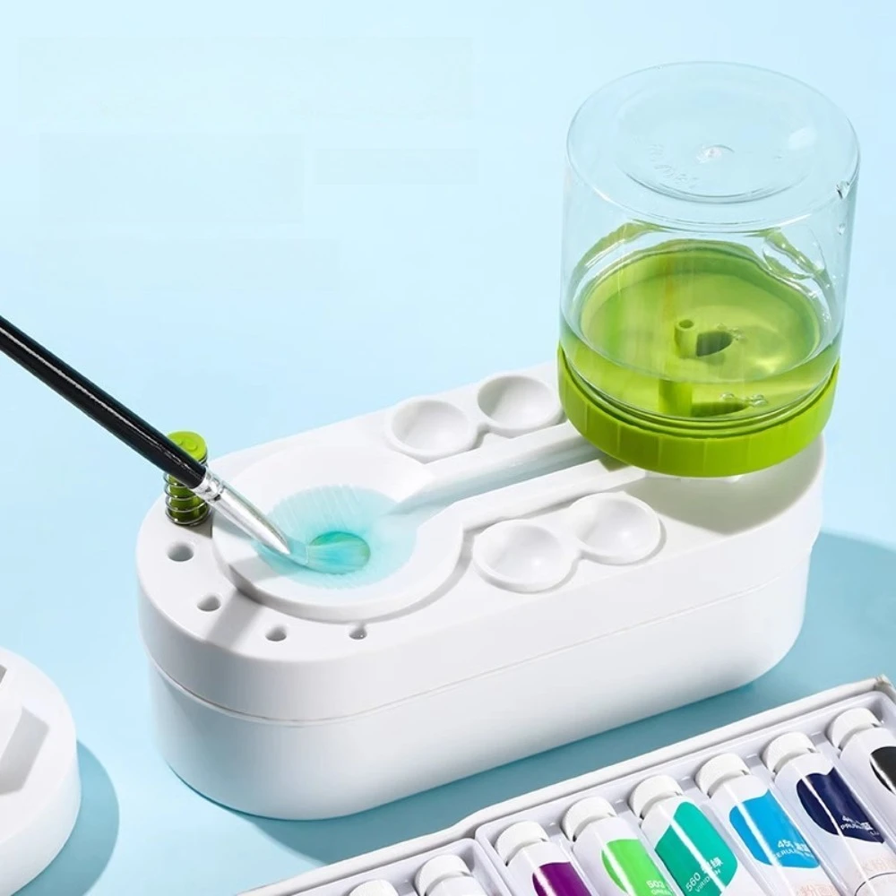 Profession Paint Brush Cleaner Watercolor Brush Rinser with Drain Cleaner Rinse Cup Paint Water Dispenser Oil Paint Brush Cleane