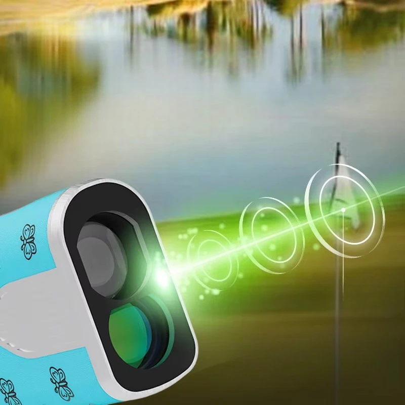 Golf-Entfernungsmesser aus Aluminiumlegierung mit Rampen-Entfernungsmesser und LCD-Golf-Entfernungsmesser