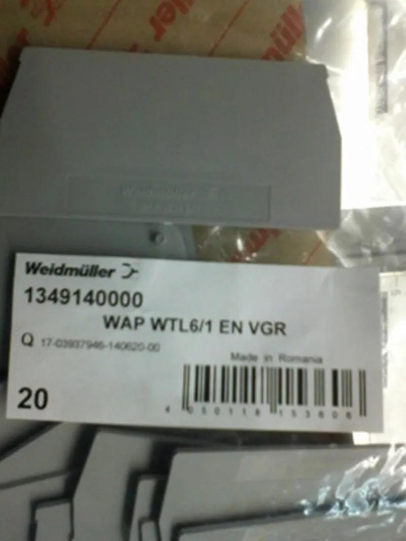

100pcs Terminal baffle WAP WTL6/1 EN VGR 1349140000