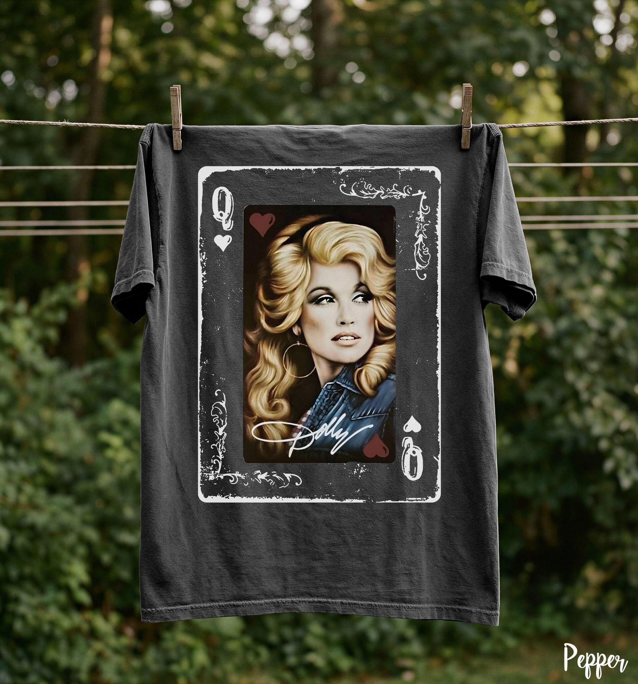 Dolly Parton Signature Country Queen Vintage Grafik-Shirt, Retro Country-Musik T-Shirt, Dollywood Fan T-Shirt, Dolly Forever – Detail 3