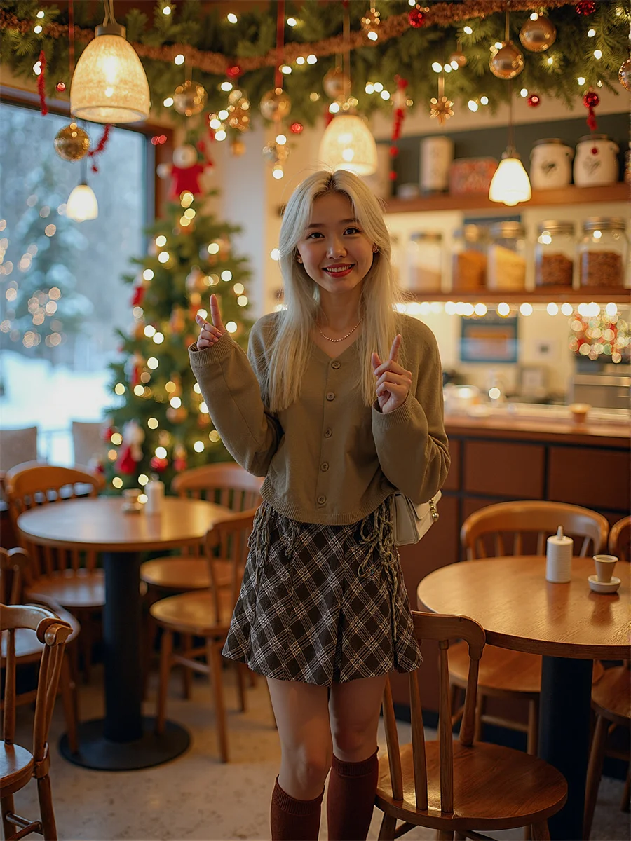 منقوشة الإمبراطورية نمط Preppy التنانير للمرأة مكتب ملابس حريمي الربيع الطيات الكاحل طول الرقص الباليه فتاة أضعاف سوينغ تتدفق