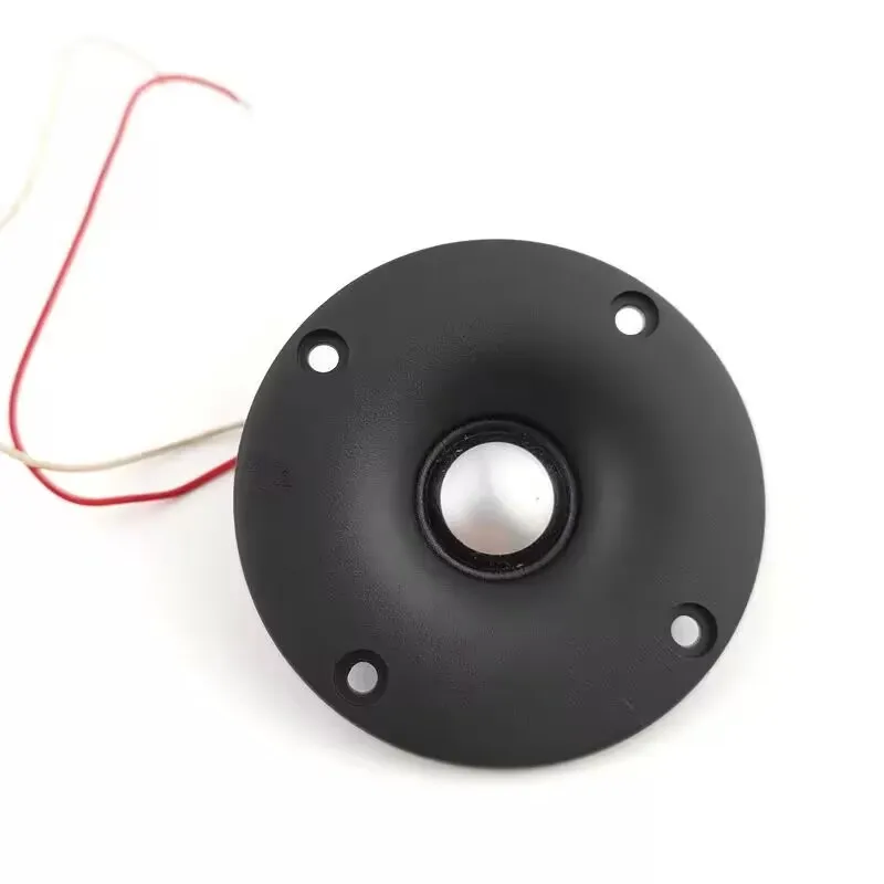 1PC  3 Inch 74 mm 8 Ohm Black/Silver Plastic Panel Aluminum Diaphragm Tweeter Speaker Capacitor HiFi Audio Treble System KTV Box