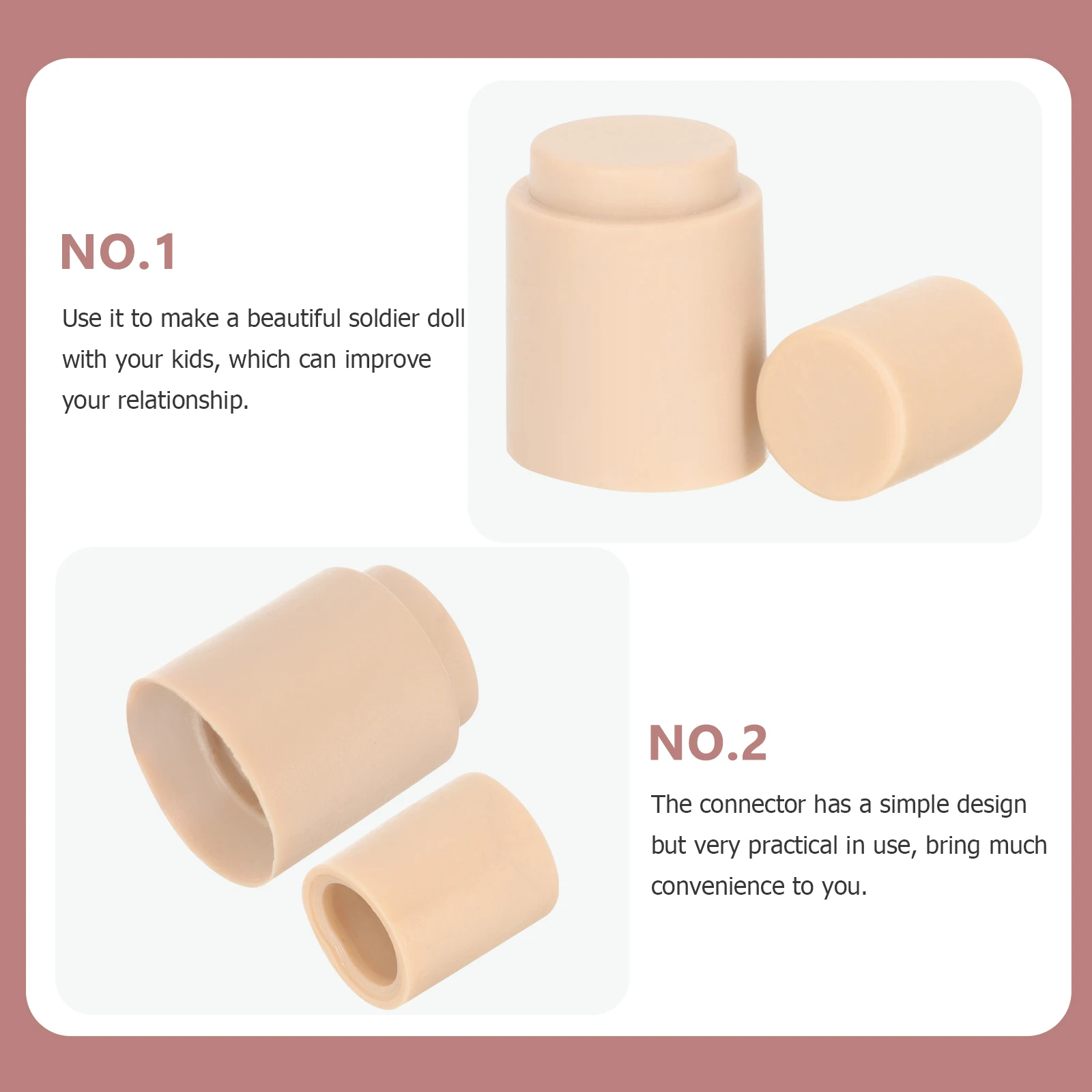 

2 Pcs Toy Soldiers' Body Accessories Making Material Drawing Figures Model House Decoration Diy Props Child