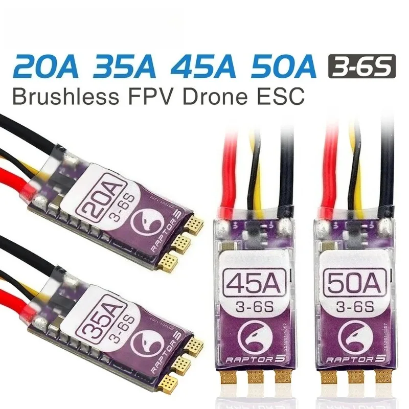 3-6S Single Brushless ESC 32Bit G701 20A 35A 45A 50A Dshot Proshot Multicopter Replacement Parts