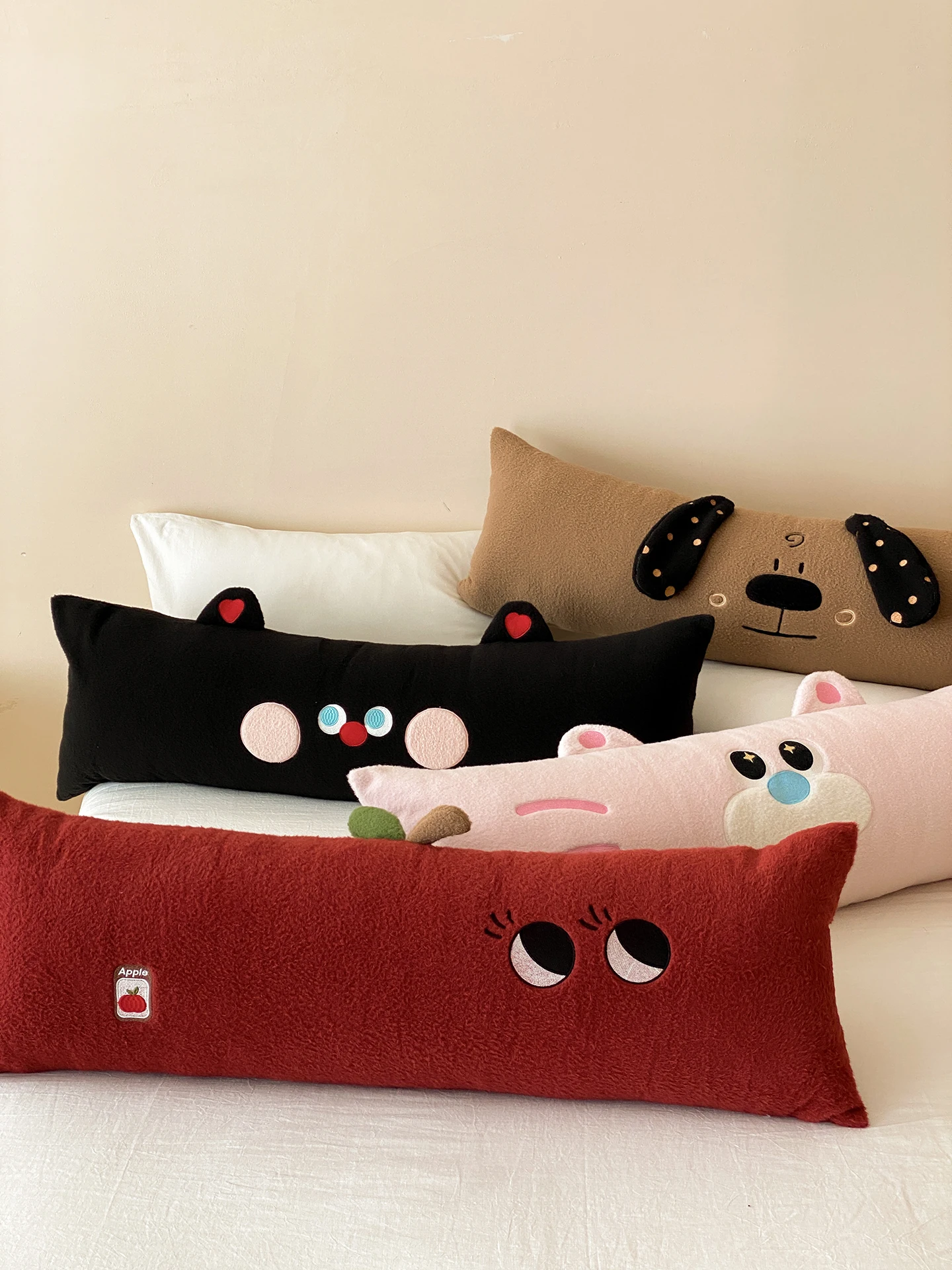 

Cute Cartoon Long Plu Pillow for S Women Detachable Waable Sofa Pillow Bed Head Soft Pa Barest Pad