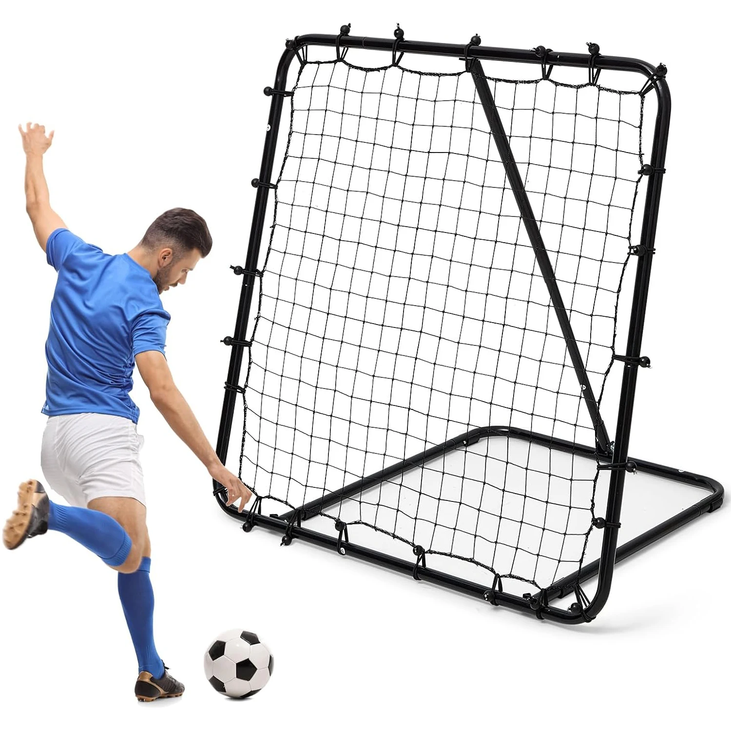 Portable Angle-Adjustable Soccer Rebounder Board Tennis Practice Tennis Rebounder Net Portable Training Equipmentpromote sales