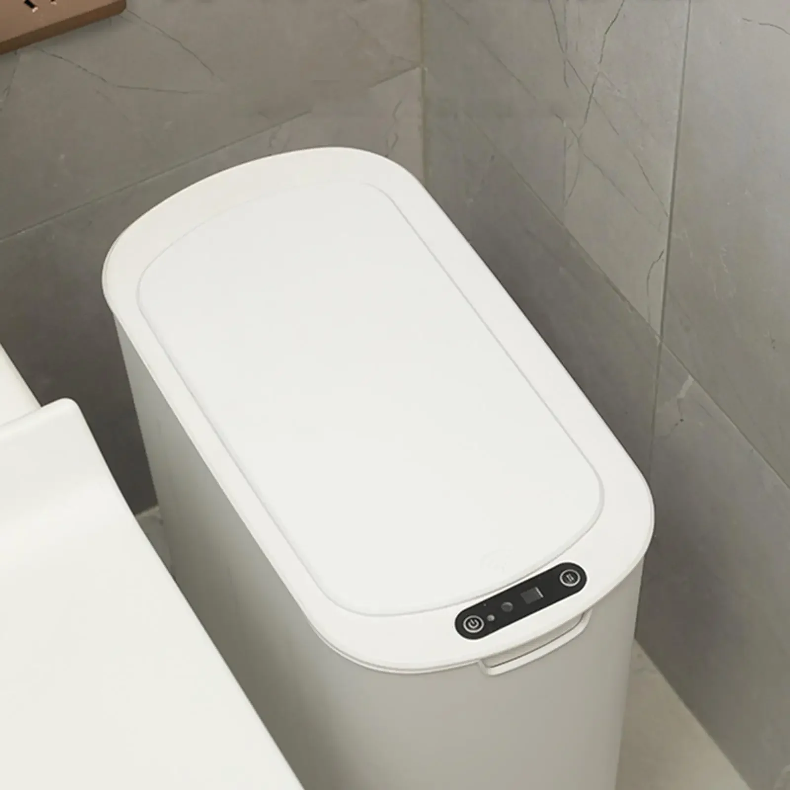 Smart Electronic Induction Trash Can for Bathroom Office RV Restaurant Durable with Automatic Sensor Lid for Wall Usage Desktop