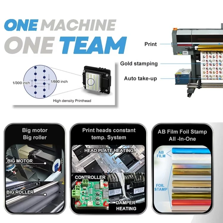 60cm 24inch UV Printer DTF Equipped With Four OEM ODM Printing Heads for Various Packaging Labels