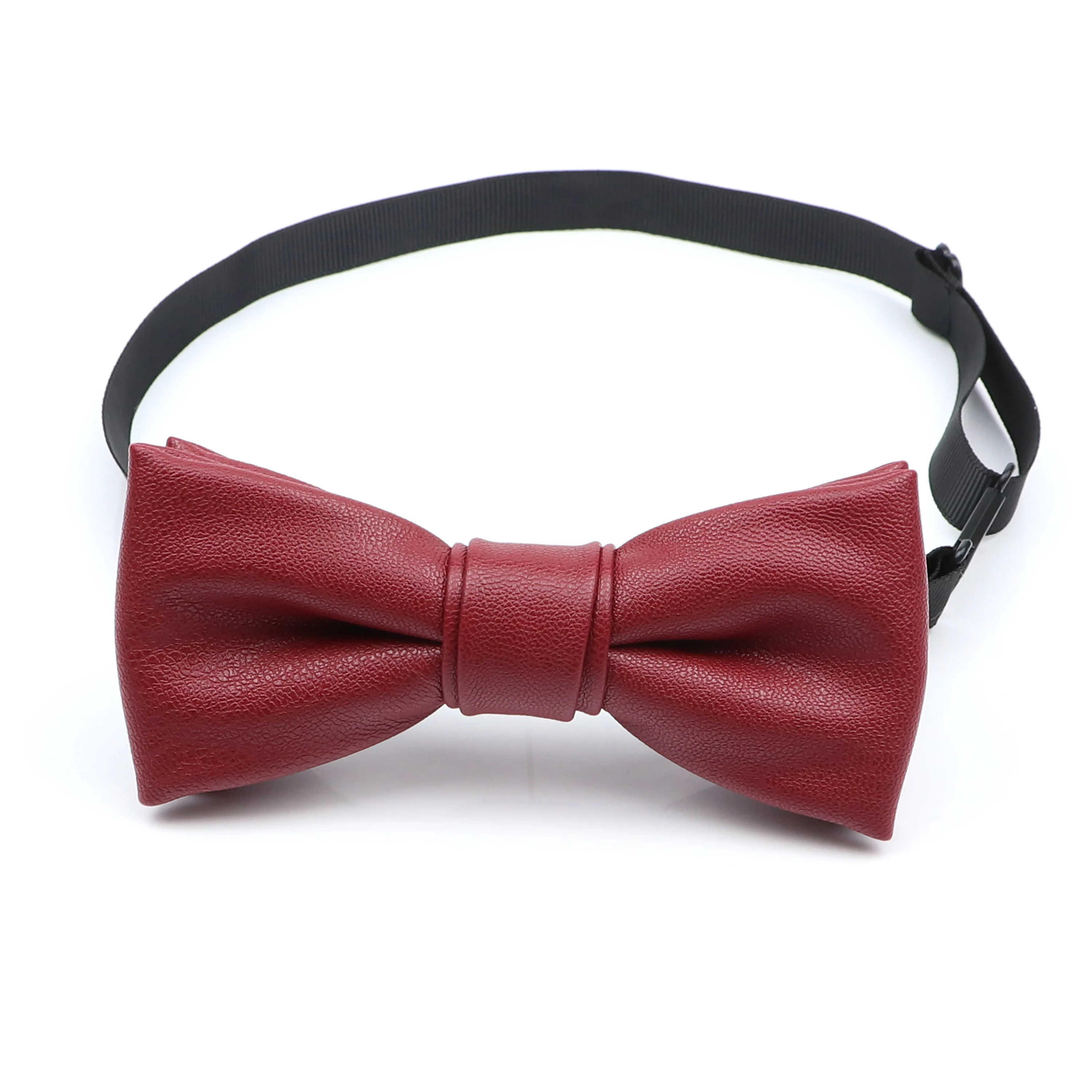 Black Pu Leather Men Patchwork Bow Tie Female Necktie Red Gold Silver Butterfly Adult Cravate Homme Wedding Party Ties For Men