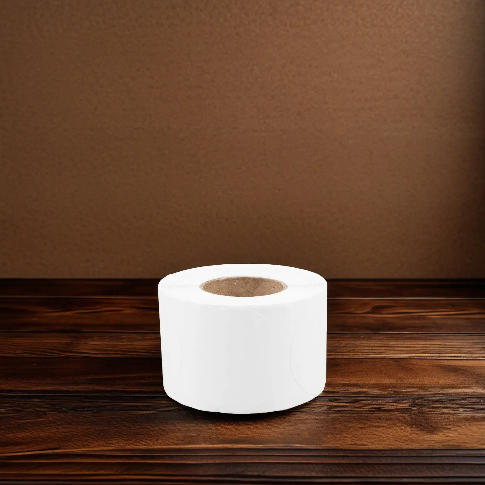 

Круглые термоэтикетки, 1 рулон, печатные пустые этикетки-наклейки для термопринтера, водостойкие и маслостойкие клейкие этикетки для офиса