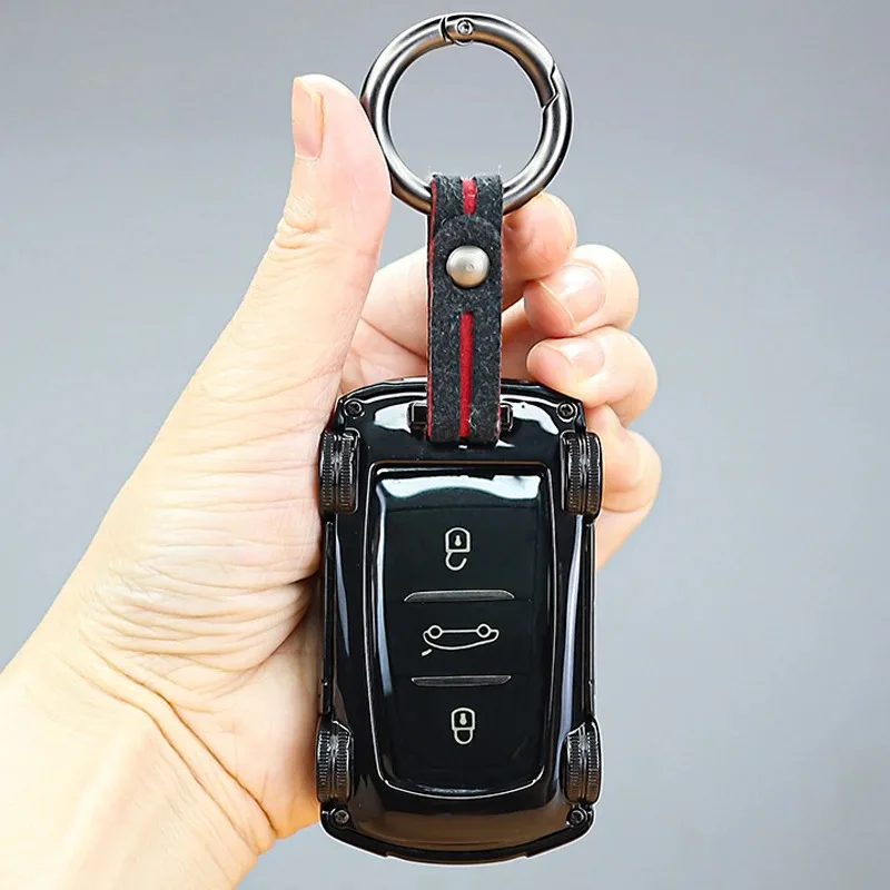 Car Styling For Peugeot 308 408 508 2008 3008 4008 5008 for Citroen C4 C6 C3-XR Smart Remote Car Key Case Cover Fob Bag Keychain