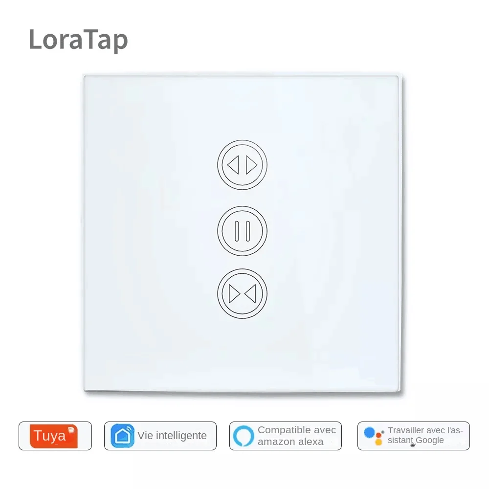 Tuya Smart Life WiFi Rideaux Stores Interrupteur Volet Roulant Moteur Électrique Google Home Alexa Commande Vocale Maison Connectée Moteur Ouverture Automatique Motorisé Automatisation Conduite