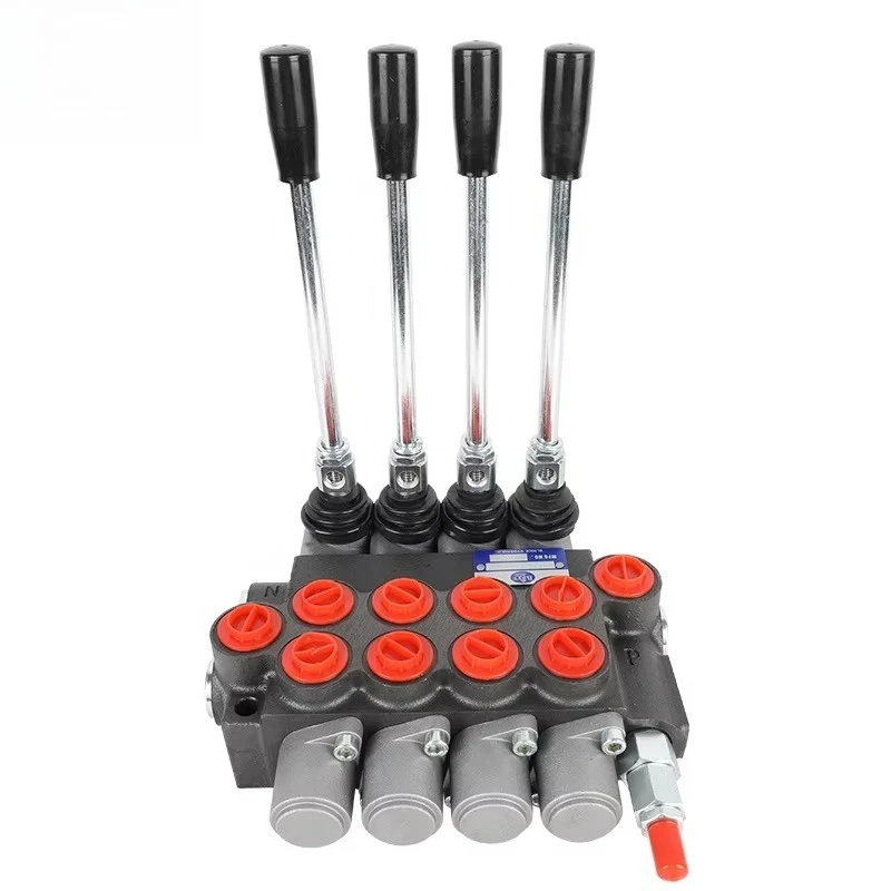 دليل اليد P40 2P40 40LPM 2 3 4 طريقة صمام التحكم الهيدروليكي عصا التحكم الهيدروليكية الاقسام صمام التحكم الاتجاهي الهيدروليكي