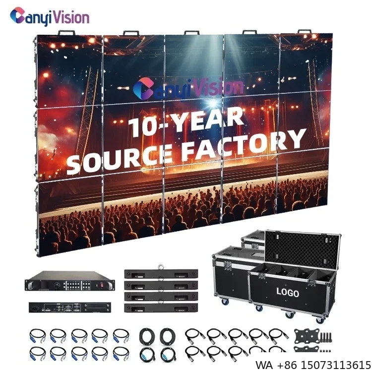 

Светодиодный экран P4.81 из литого алюминия для аренды: экономичный, водонепроницаемый, для сценической рекламы