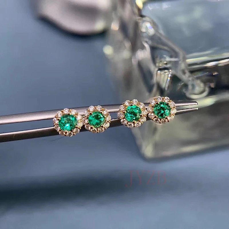 

Женские серьги из серебра с изумрудами, комплект ювелирных украшений с Зелеными камнями, свадебный подарок невесте
