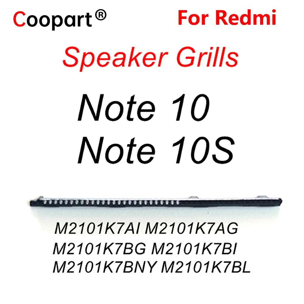 New Speaker Grills For Xiaomi Redmi Note 10 10S Ear Speaker Mesh Earpiece Anti Dust Bracket Replacement For Redmi Note10 Global