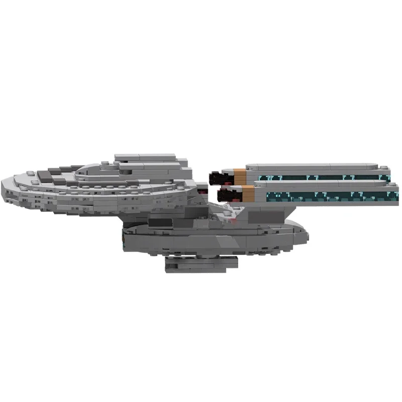 455pcs MOC New Orleans-Class Starship Smooth Edition Building Blocks Christmas Gift Color Recognition Enlightenment Toys