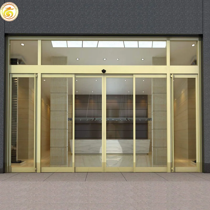 

Automatic Frameless Aluminum Sliding Door Glass Sensor Door Auto Sliding Glass Door