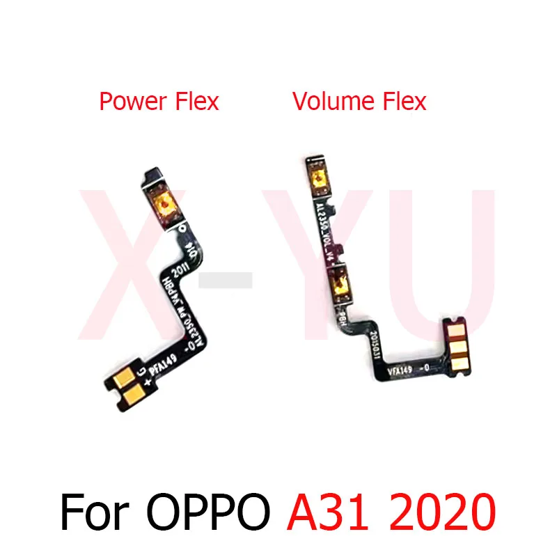 For OPPO A5 A8 A9 A31 2020 Power On Off Switch Volume Side Button Flex Cable