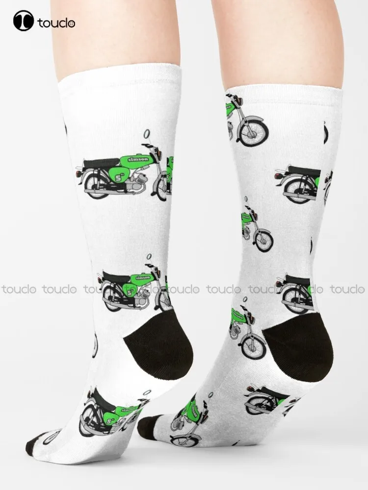 Simson Motor Socks Long Socks Fashion Creative Leisure Funny Art Abstract Oil Painting Socks Creative Funny Socks New Popular image 3