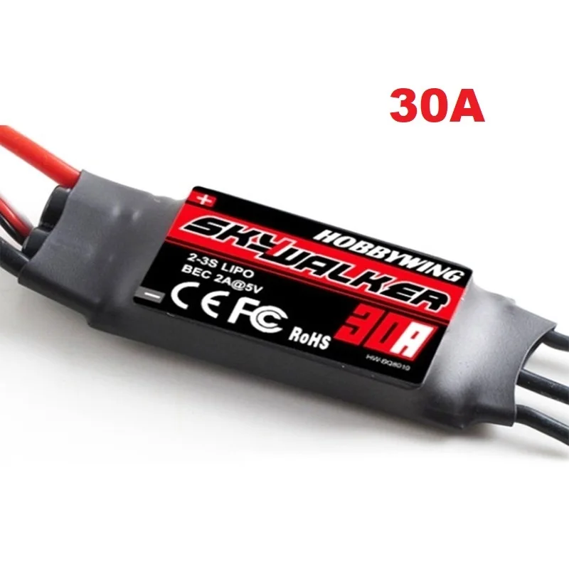 Originální hobbywing skywalker 12A 20A 30A 40A 50A 60A 80A 100A V2 rychlost ESC regulátor s UBEC pro RC helikoptéra letadlo