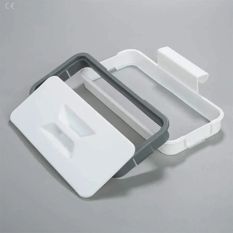 Garbage Hanging Bag Kitchen Trash Storage Rack Bag Hook Scouring Pad Dry Shelf Holder Kitchen Organizer Dish Rack image 4