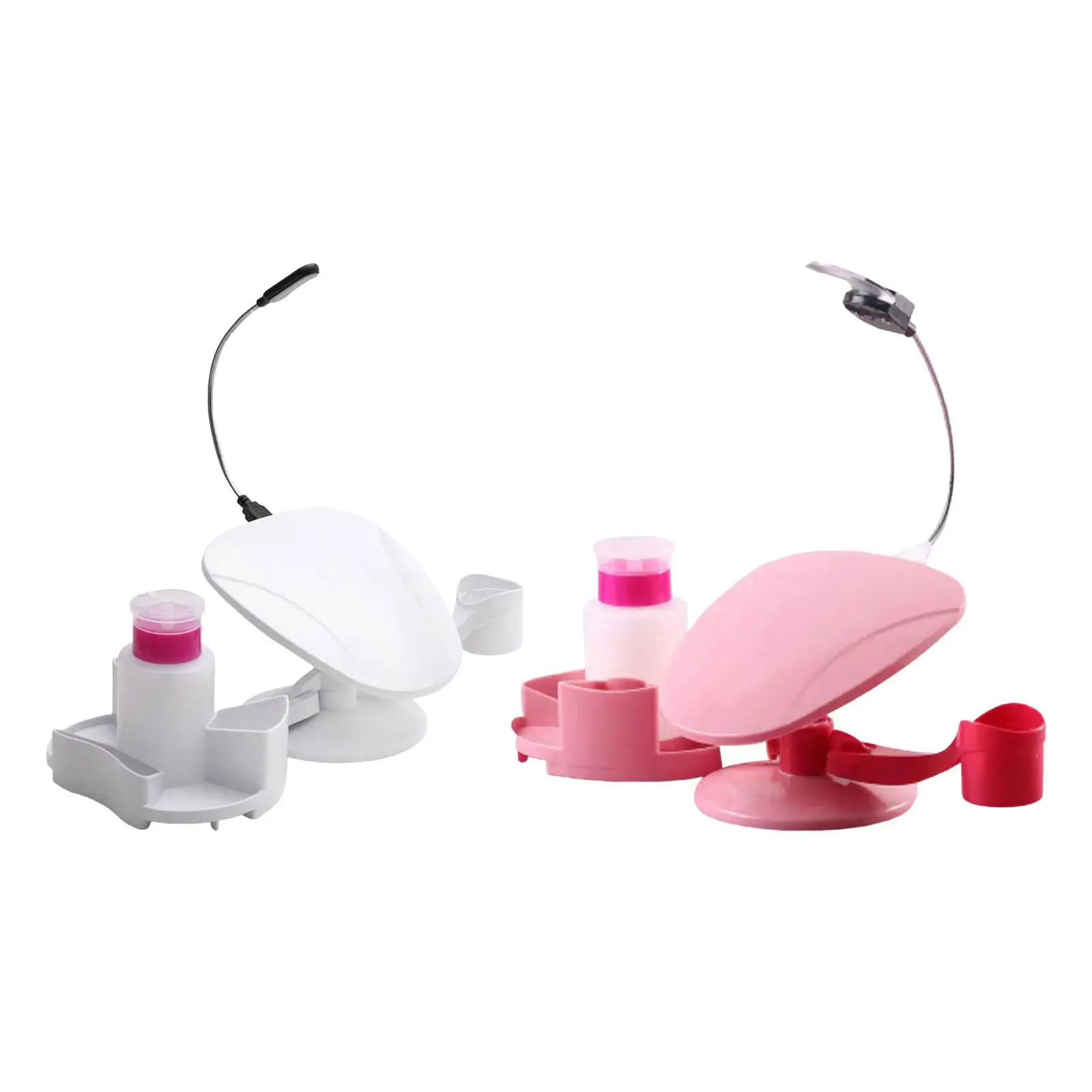 Soporte para esmalte de uñas con reposabrazos, soporte para accesorios, herramienta de maquillaje, reposamanos ajustable Universal para accesorios de manicura de salón