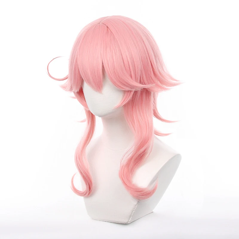 Spel Genshin Impact Cosplay Dori Pruik Lange Roze Haren 50Cm Hittebestendig Haar Meisjes Vrouwen Halloween Party Pruiken Dori Cosplay