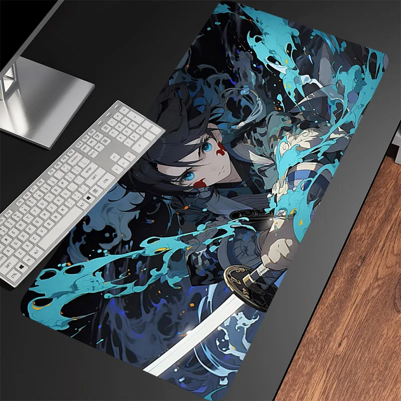 

Gaming Mousepad Demon Slayer Tokitou Muichirou Mouse Pad Tablepad Laptop Keyboard Gamer Mouse Mats Carpet Extended Keyboard Pads