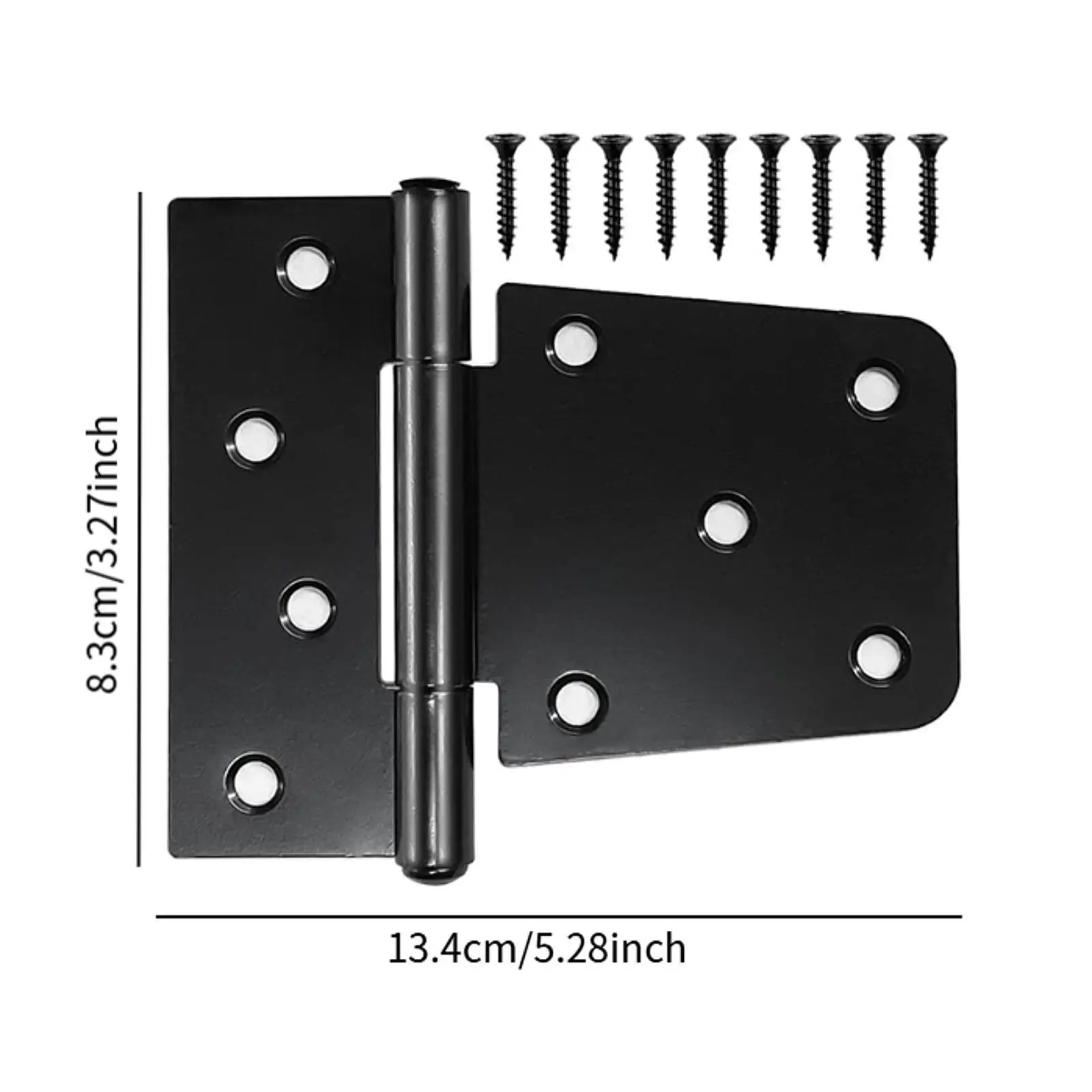 4Pcs Heavy Duty Gate Hinges Stainless Steel Directly Replace Easy Installation Accessories Wear Resistant Door Shed Hinges 4Pcs Heavy Duty Gate Hinges Stainless Steel Directly Replace Easy Installation Accessories Wear Resistant Door Shed Hinges