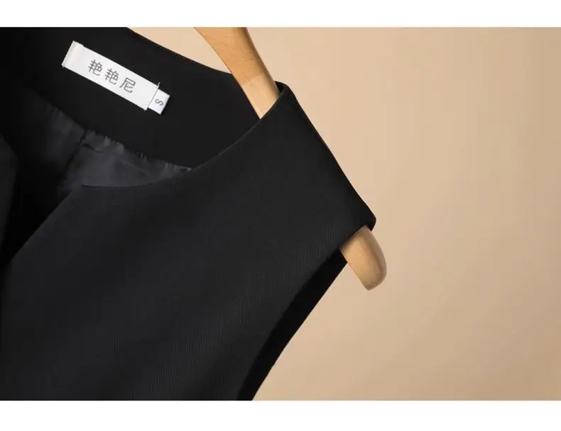 Big size chubby girl, medium to long vest, women's autumn new style, slim fit design, sleeveless outerwear