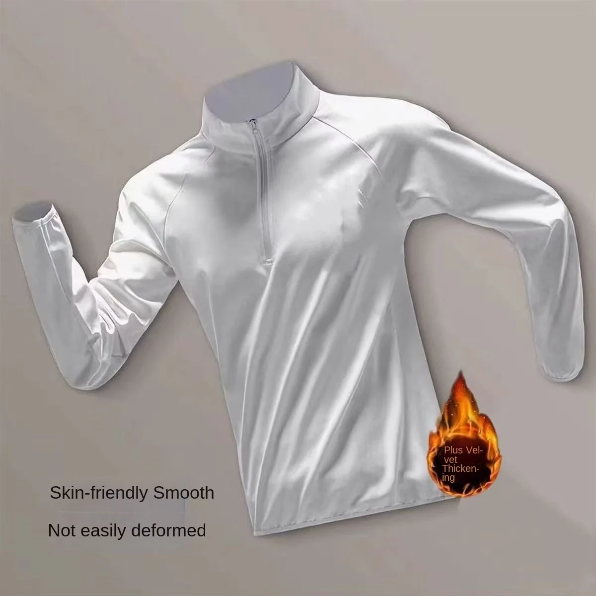 

Мужская свободная эластичная молния с длинными рукавами для фитнеса, спорта и отдыха, американский бег, осенне-зимняя базовая рубашка, баскетбольный трай