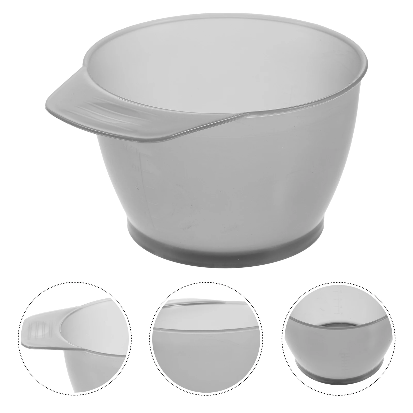 

5pcs Hair Coloring Bowl Plastic Dyeing Scale Bowl Durable Diy Hair Dye Tool For Home Salon Barber Styling Kit Accessory