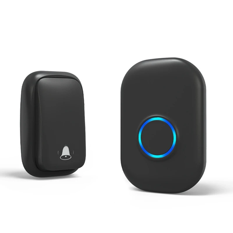 جديد-جرس الباب الذكي مقاوم للماء جرس الباب اللاسلكي جرس الباب المنزلي ذكي 4-Level التحكم في مستوى الصوت 38 أغنية جرس الباب