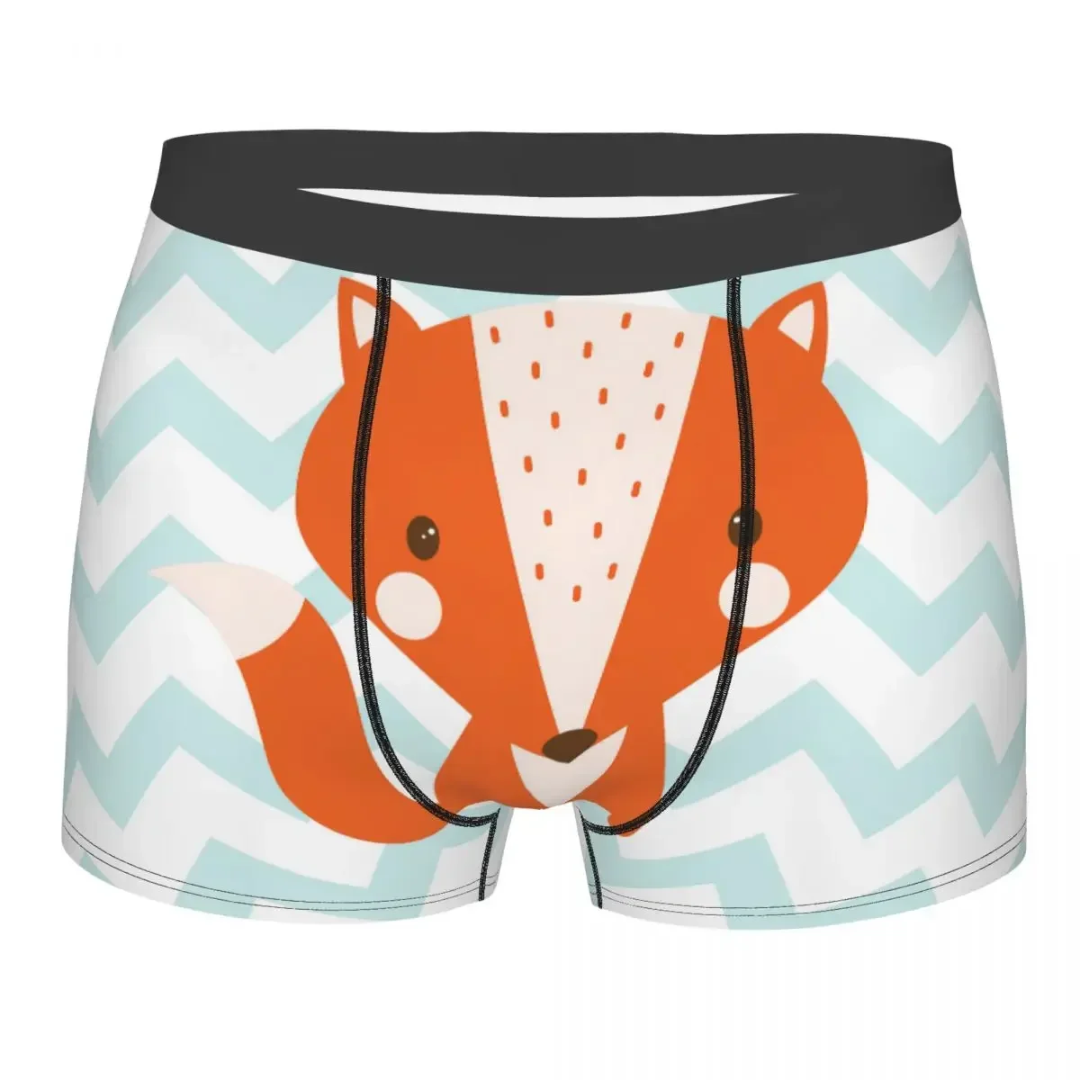 Fox Pattern Men Underwear Cute Animal Boxer Shorts Panties Humor Breathable Underpants for Homme