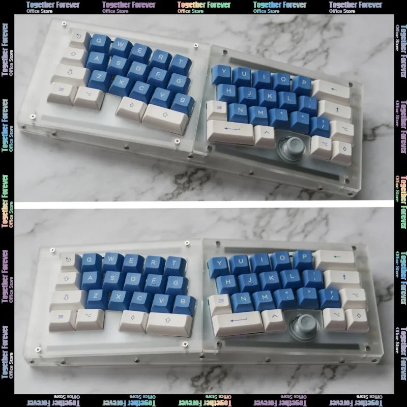 

Alice 40% Customized Keyboard Kit Libra Mini Mechanical Keyboard Kit Rocker Ergonomic Hot-swap Customized Gaming Keydous