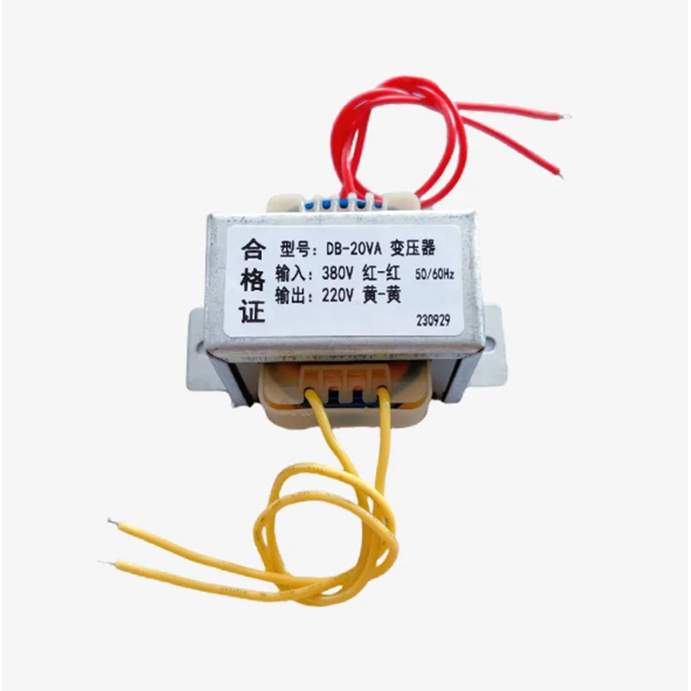1Pcs AC 380V To AC 220V 5W 10W 20W 30W 50W 80W Power Transformer EI41/48/57/86 AC Single-Phase Transformer Pure Copper Full Watt