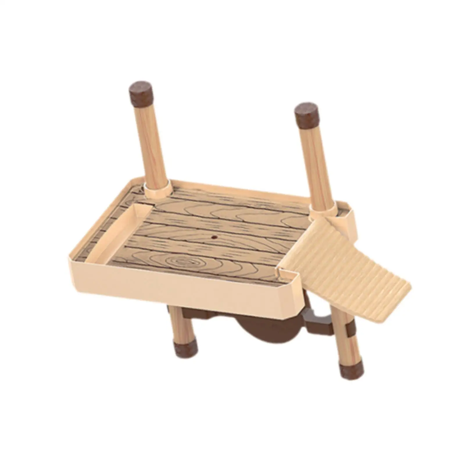 Turtle Pier Float Decorative Rectangular for Resting Sun Bathing Play