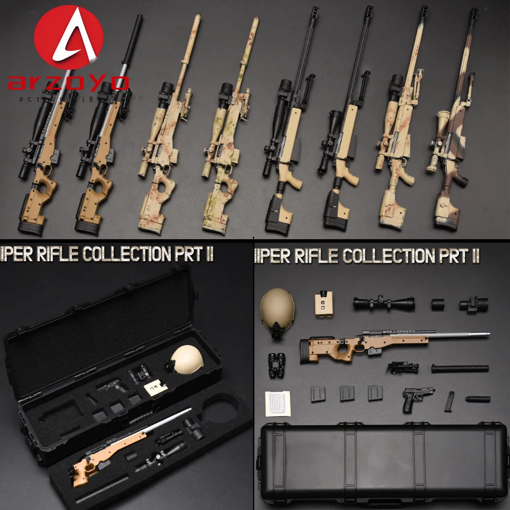 

IN STOCK Easy&Simple 06041A/B/C/D 1/6 Scale Soldier Weapon Accessories NSW Sniper Rifle Collection PrtⅡ For 12" Action Figure