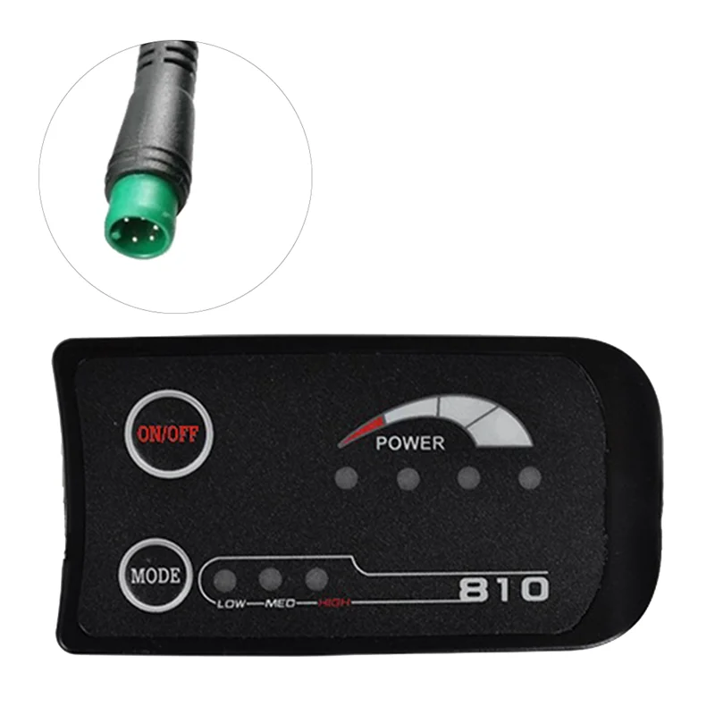 

5PIN S810 E-Bike Meter LED Display 36V UART for Electric Bike Electric Bicycle Meter