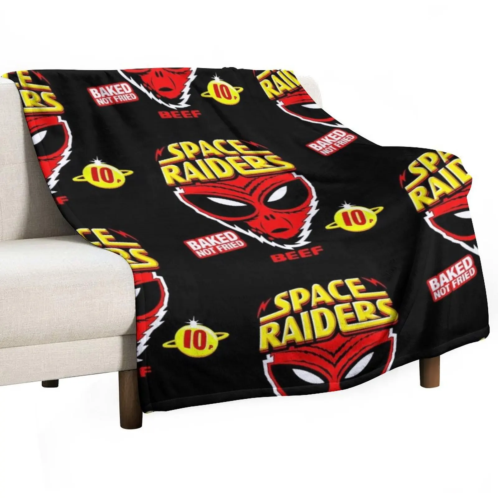 

Beef Space Raiders 10p Throw Blanket Luxury St Multi-Purpose Furrys wednesday Blankets