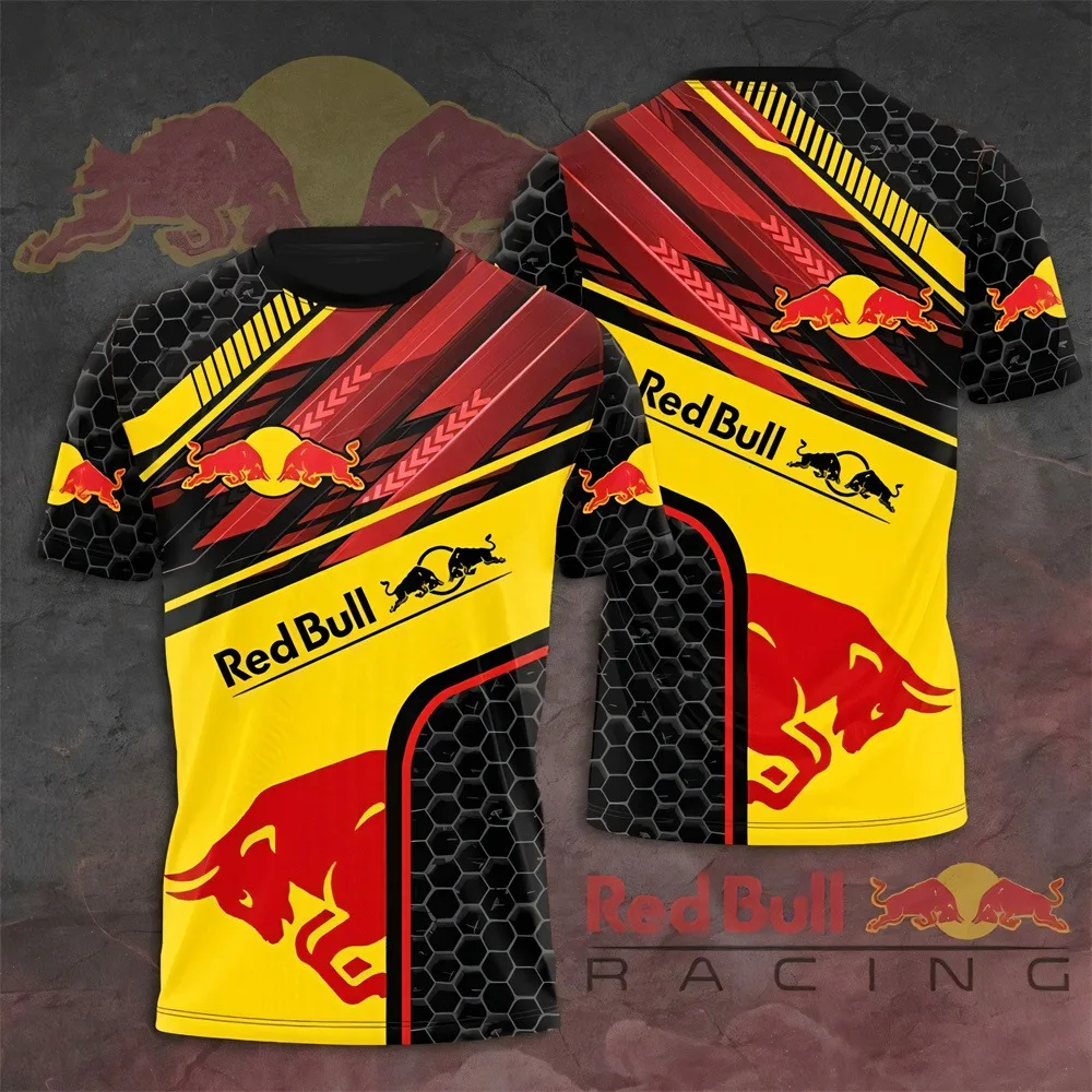 

Red Bull Men's T-shirt Oversized Men's T-shirt 3D Printing Fashion Short Sleeve New Fashion Men's T-shirt Red Bull Mens Clothing