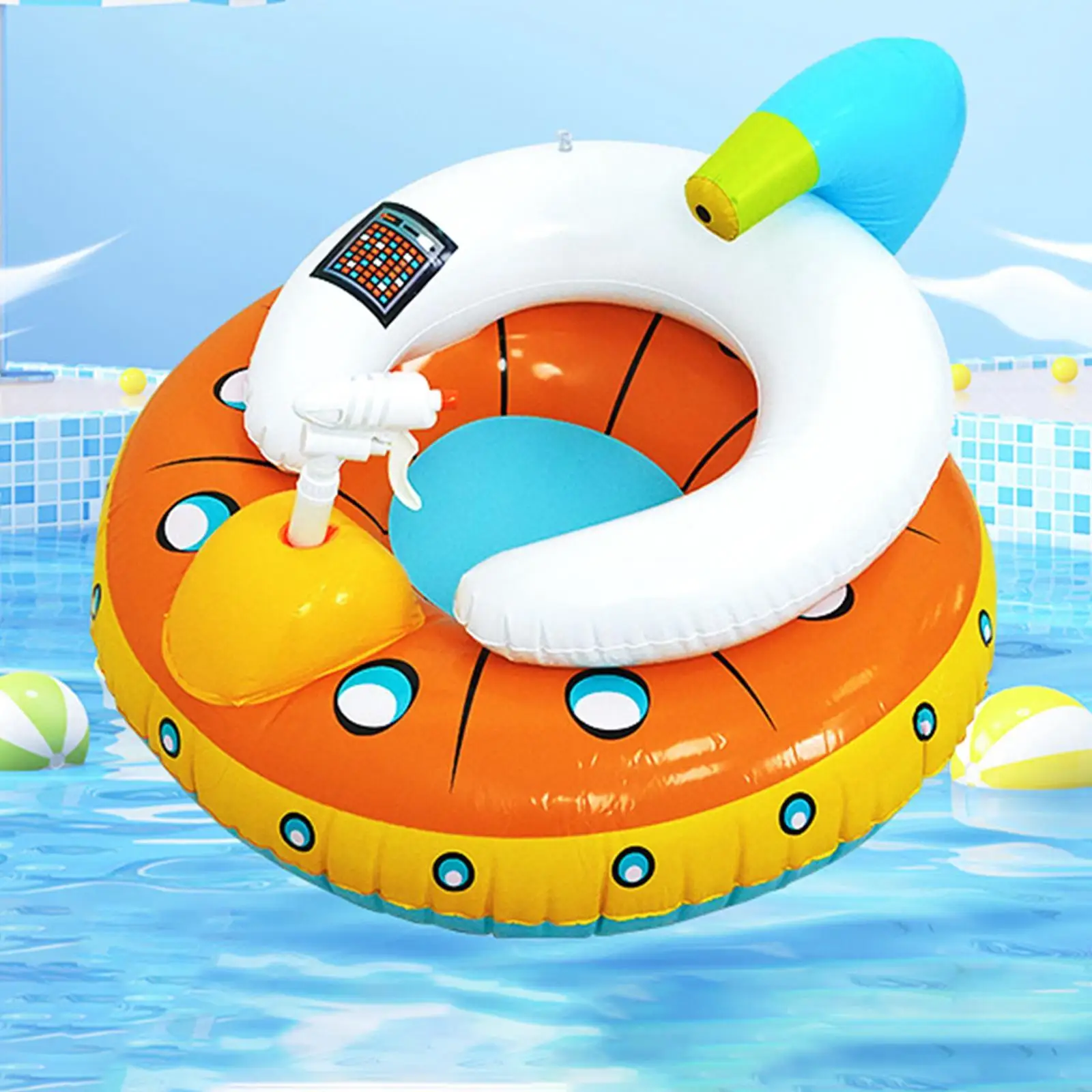 

Kids Inflatable Pool Float Cute Swimming Seat for Summer Sports