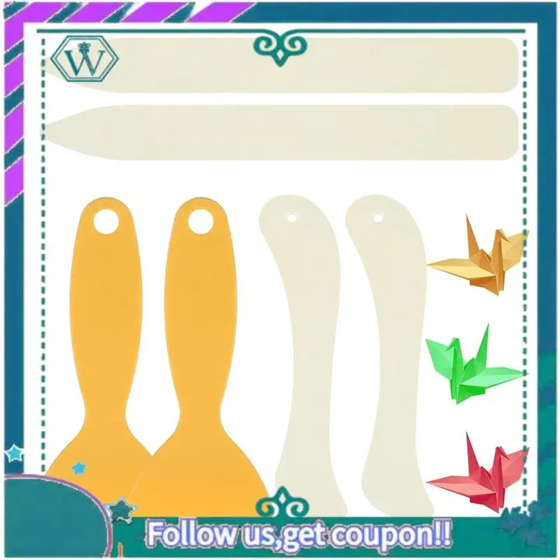 Upgraded Paper Folding Tools Plastic Bone Folder Paper Creaser For Making Paper Crafts Quilting Leathercraft