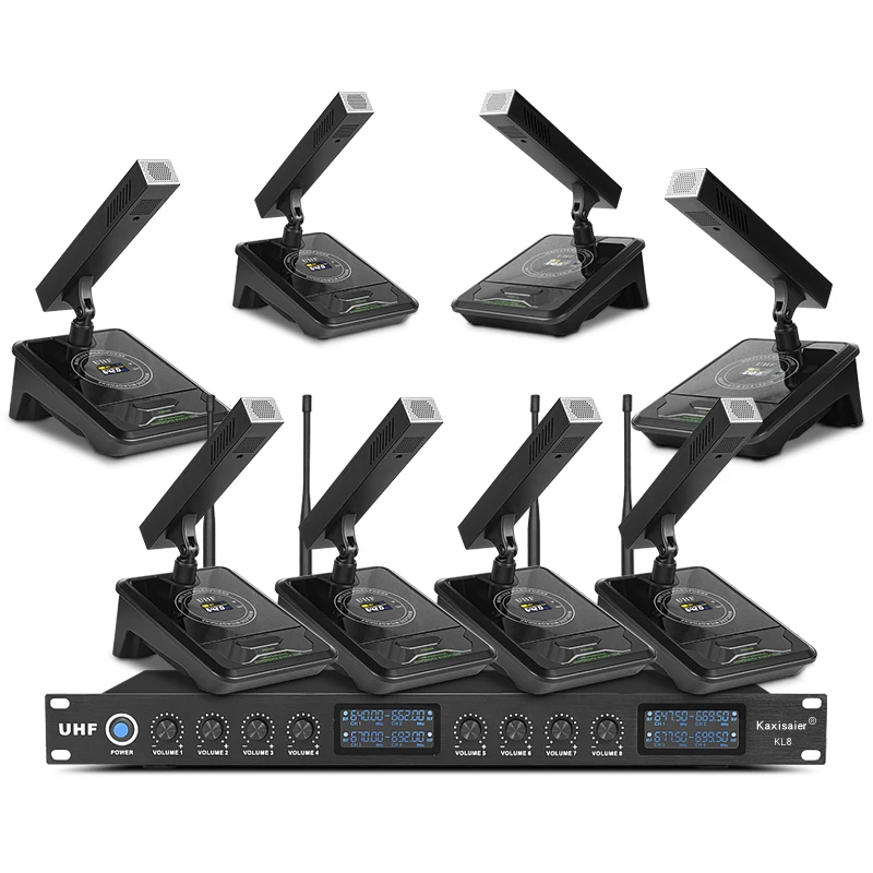 

Wireless microphone one to two desktop, one to eight handheld U-segment video conferencing charging one to four microphones