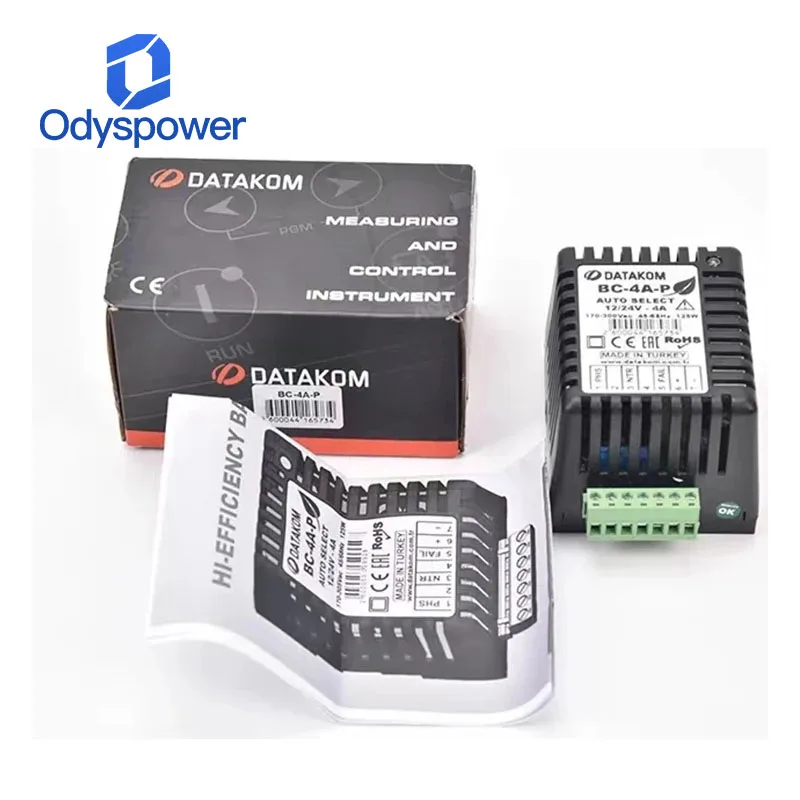 

BC-4A-P оригинальное поплавковое зарядное устройство для генератора DATAKOM, высокоэффективное зарядное устройство 12 В/24 В, автоматический выбор BC4A