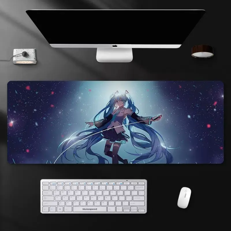 Setup Gamer Accessories Art Table Laptop  Mouse Pad Kawaii Gaming Pad on The Tableanime Mouse Mats Mouse Carpet Rug Keyboard Pad