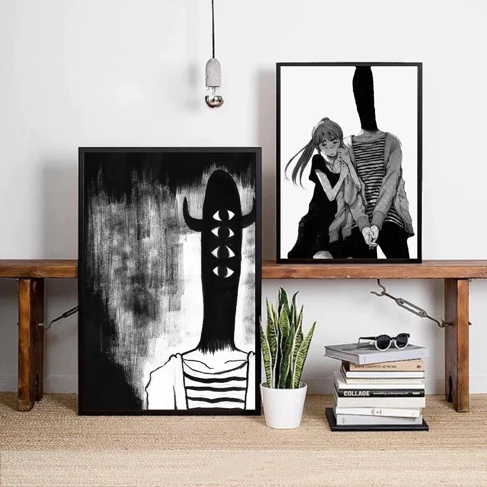 1pc Goodnight Punpun Poster Self-adhesive Art Poster Waterproof Paper Sticker Coffee House Bar Room Wall Decor